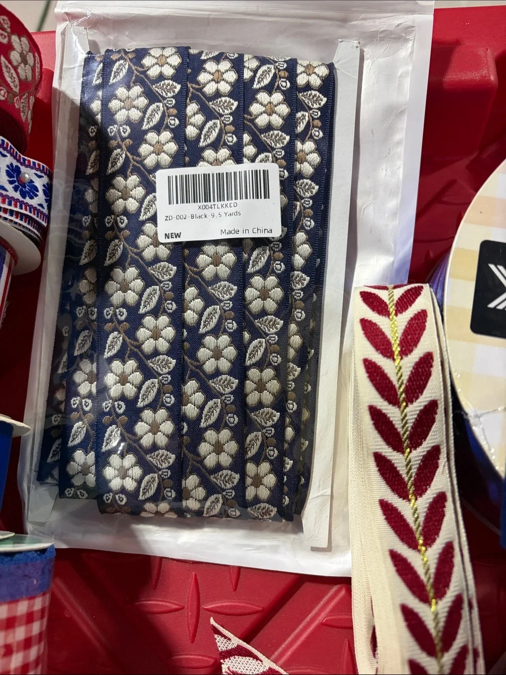 Red White and Blue Decorative Ribbon Bundle